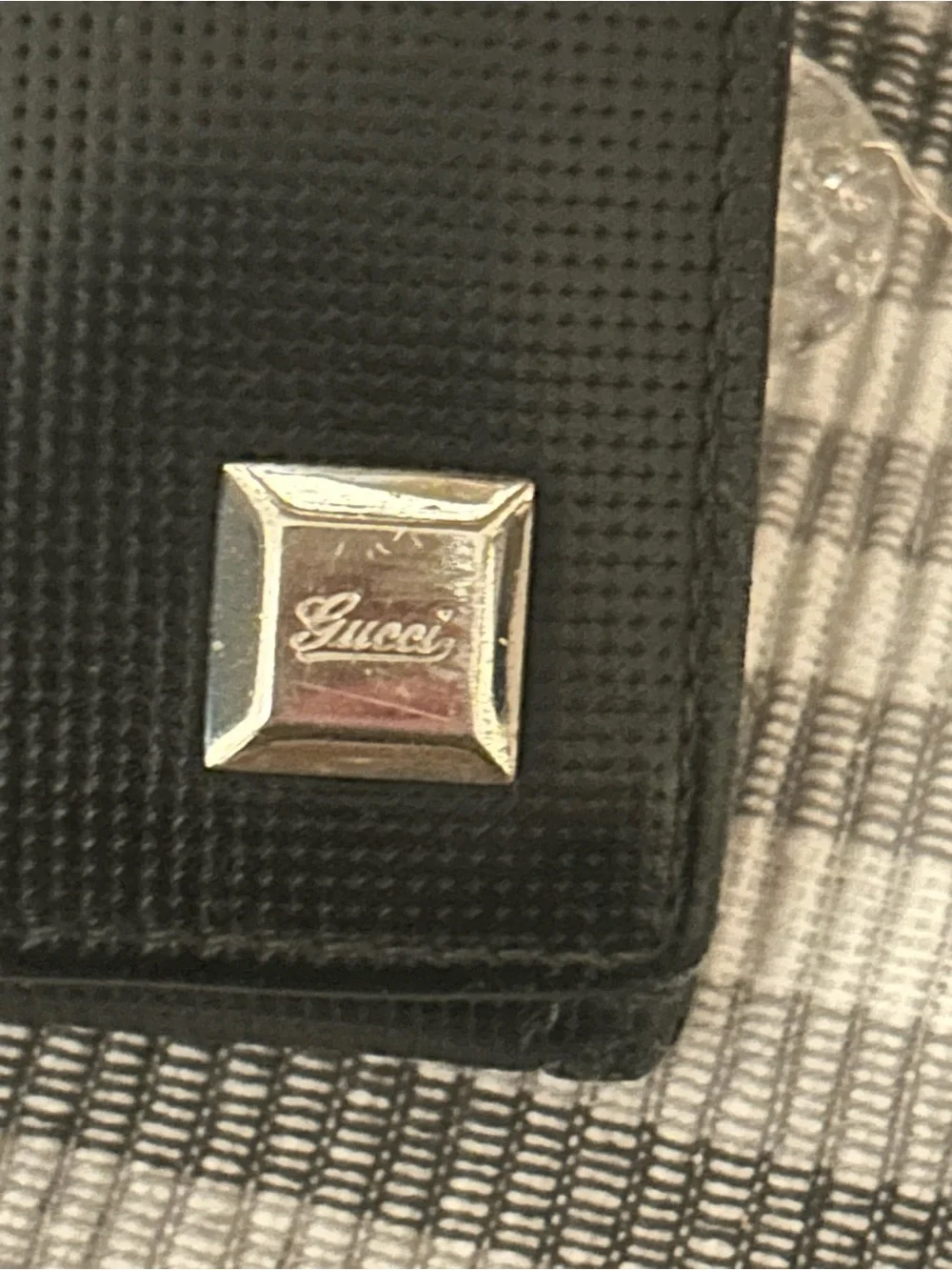 Gucci Black Textured Leather Continental Wallet with Silver-Tone Hardware - Picture 2 of 8